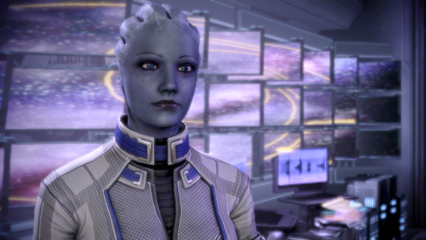 Liara auf der Normandy in Mass Effect 3